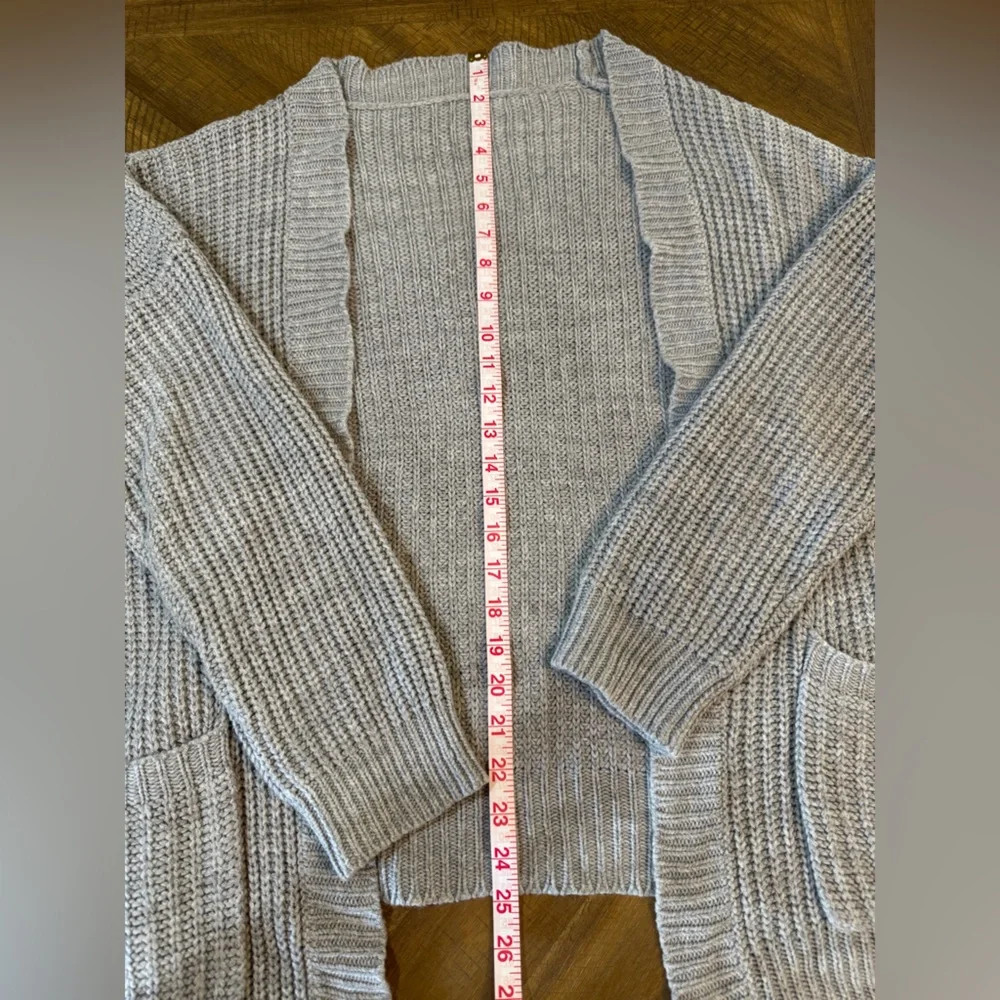 Cozy Gray Women's Cardigan - Picture 4 of 8